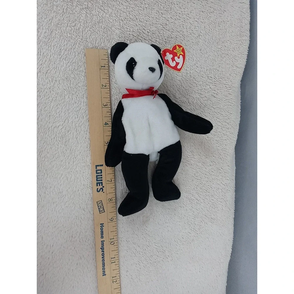 Ty‎ Beanie Baby Fortune The Panda Bear 1997 Panda Bean Bag Plush Stuffed Animal